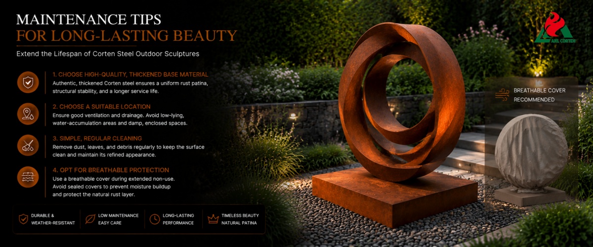 Weathering Steel Sculpture